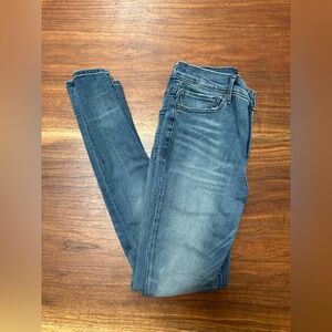 Express Women's Skinny Jeans in Deep Blue